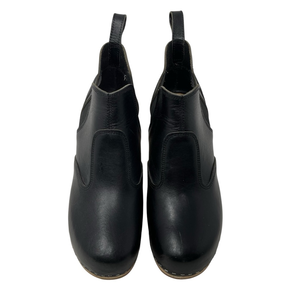 Swedish Hasbeens Chelsea Bootie Black Leather Heeled Ankle Boot Women’s EU 40 - Picture 5 of 11